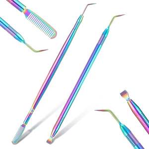 Herramienta para permanente de pestañas, rizador de pestañas, peine para levantar cejas, elevador de pestañas de acero inoxidable, herramienta de belleza para técnicos de pestañas - Product Image 1