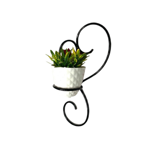 Support mural créatif en métal de style antique pour plantes et fleurs, idéal pour la décoration murale de la maison. - Product Image 5