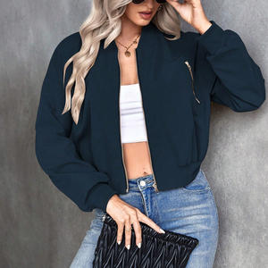 แจ็คเก็ตบอมเบอร์ผู้หญิงสไตล์คลาสสิก ปักโลโก้ตามสั่ง พิมพ์ลาย กันน้ำ ระบายอากาศได้ดี เสื้อผ้าแฟชั่นสำหรับขายส่ง - Product Image 5