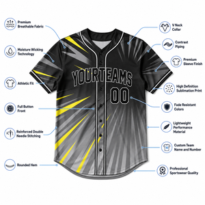 Servicio OEM, Jersey de Béisbol Sublimado Personalizado de Alta Calidad, Última Tendencia, Nuevo Jersey Sublimado, Top de Softbol - Product Image 5