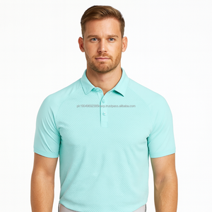 เสื้อโปโล87% 3ปุ่มสำหรับเล่นกอล์ฟผ้าอีลาสเทนแห้งเร็วแขนสั้นผ้าแห้งเร็วโลโก้แบบแห้งเร็ว - Product Image 1