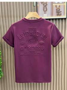 T-shirts personnalisés en coton 100% blanc pour hommes, tendance été, 3D embossé, premium, surdimensionnés, streetwear, séchage rapide, écologiques - Product Image 6