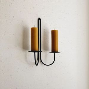 <b>Candle</b> Inspired Iron <b>Wall</b> Sconce With Tall Profile For Elegant Dining Room And Corridor Lighting - Product Image 1