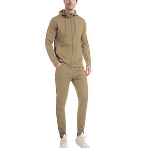 Chándal Deportivo Personalizado para Hombre, con Forro Polar, Capucha y Cierre con Cordón, 100% Algodón, Bolsillos Laterales, Ropa Deportiva de Invierno - Product Image 2