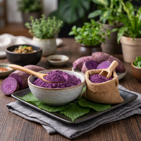 Poudre d'Ube de Haute Qualité Qualité Alimentaire Farine d'Igname Violette Saveur Sucrée Base pour Desserts et Sauces 1kg