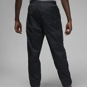 Men's Premium Sport Casual High Waist Windbreaker Side Stripe Track Pants Oxford Corduroy Fabric Bottom Zip Closure Drawstring - Product Image 2