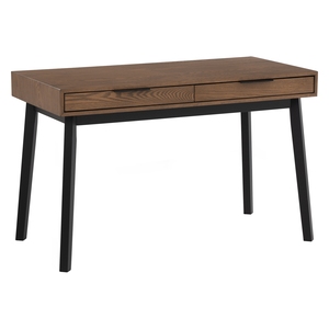 Modern Walnut <b>Study</b> <b>Table</b> with Easy Assembly Design and Sturdy Wood Legs for Home Office and Bedroom - Product Image 1