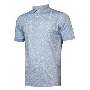 Venta al por mayor personalizado sublimación Jacquard Polo Golf camisas nuevo diseño poliéster Spandex manga corta Camiseta patrón de camuflaje - Product Image 1