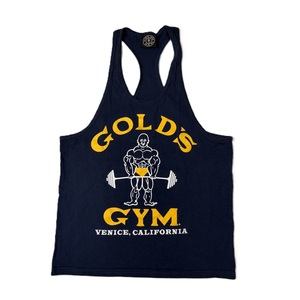 Débardeur de sport décontracté en coton tricoté pour homme, col rond, dos nageur en Y, avec logo imprimé sur le devant, vente en gros - Product Image 5