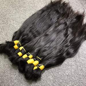 Extensiones de cabello virgen 100% de alta calidad al por mayor a granel Dornor One Virgin Raw Vietnamese Hair Color claro Natural Straight Large - Product Image 3