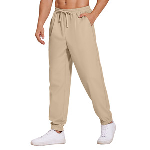High Quality Design Men's Pants 100% Cotton Sweatpants Trendy Hip-Hop Casual Elastic Waist Loose Straight Street Men's <b>Trousers</b> - Product Image 2