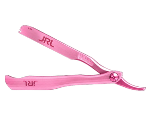 Navaja de Afeitar Profesional JRL Precision Styling, Color Gris, Acero Inoxidable, con Soporte Magnético para Cuchillas y Logotipo Personalizado - Product Image 4