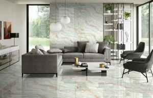 Carreaux muraux en céramique au design irisé moderne 600x1200mm, revêtement décoratif émaillé pour murs d'appartements haut de gamme et de halls d'entrée - Product Image 3