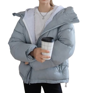 OEM vente en gros, nouvelle veste en duvet, mode décontractée, blanche, hiver, manches bouffantes, 2022 - Product Image 5