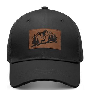 Gorra Trucker Vintage con Parche de Cuero y Cierre a Presión para Hombre y Mujer, Pedido al por Mayor - Product Image 1