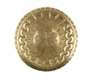 Homemade <b>Moroccan</b> Brass Tray Handcrafted Traditional Artisanal Home <b>Decor</b> Kitchenware Decorative Metalware Unique Gift Idea - Product Image 2