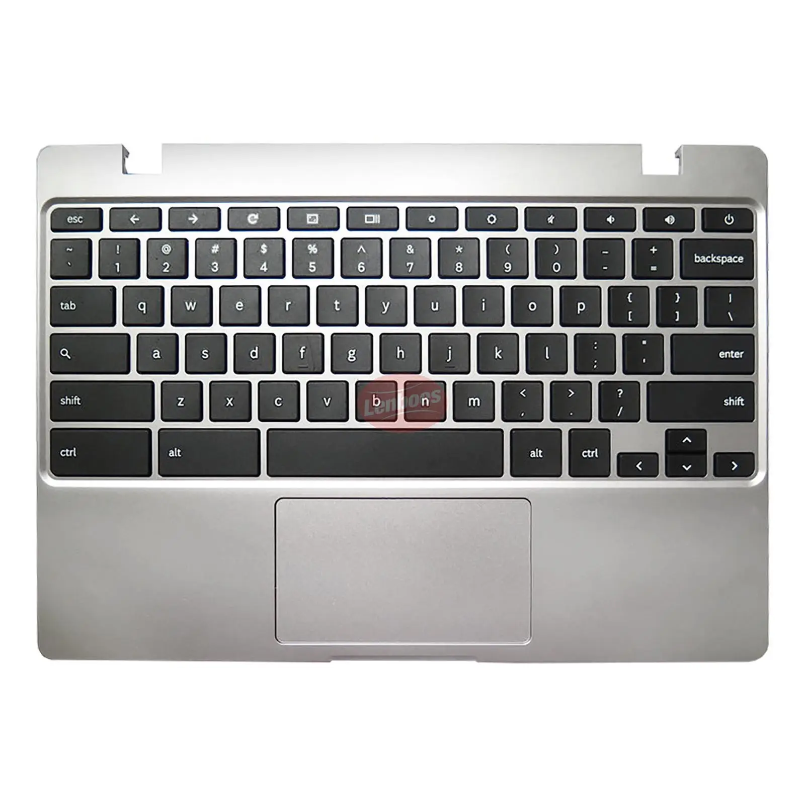 BA98-01976A Silver Palmrest with Keyboard Touchpad US Layout Replacement for Samsung Chromebook 4 XE310XBA