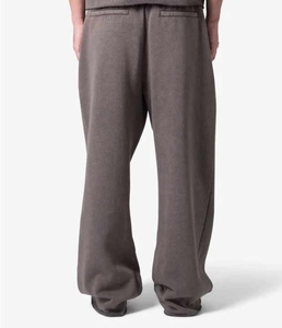 Pantalones cargo de invierno de peso medio con lavado oscuro, diseño personalizado, cintura alta-mediana, de algodón, con pliegues, para hombre, recién llegados - Product Image 5