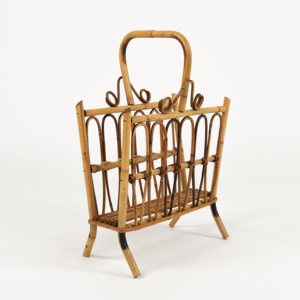 Porta revistas de ratán hecho a mano, estantes para almacenamiento de periódicos, decoración de oficina y accesorios organizadores - Product Image 6