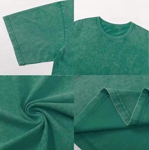 Camiseta de algodón grueso extragrande para hombre, estilo urbano, informal, de verano, holgada, con cuello redondo, manga corta, suave y de primera calidad - Product Image 5