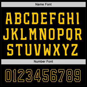 Camiseta de hockey personalizada, uniforme de equipo negro y amarillo, nombre y número personalizados, ropa deportiva sublimada - Product Image 4