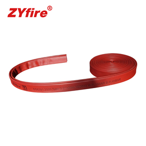 ZYfire LR Certification Extra lungo flessibile in gomma nitrilica rossa coperta Layflat tubo dell'acqua per i vigili <span class=keywords><strong>del</strong></span> <span class=keywords><strong>fuoco</strong></span> - Product Image 3