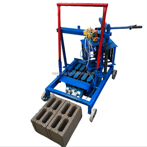 Manual Mobile <strong>Brick</strong> Making Machine for Hollow Interlock Paving <strong>Blocks</strong> with Motor - Product Image 4