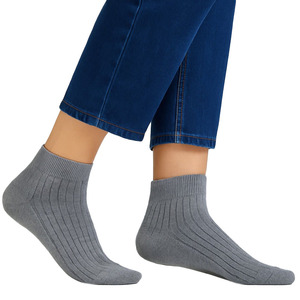 Calcetines de Tobillo Unisex Transpirables de Lana/Nailon, Ecológicos, con Estampado por Transferencia de Calor, Colores Sólidos, Calcetines Deportivos de Invierno para Adultos - Product Image 1