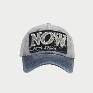 Gorra de béisbol de algodón lavada con logo, bordado de parche, visera curva suave, a juego de colores, para hombre, moda de verano, protección solar, deportiva - Product Image 6