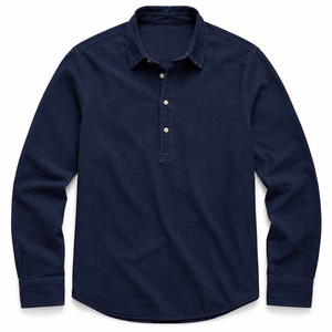Camisa de Vestir para Hombre, Corte Regular, Cuello Alto, Ecológica, Transpirable, de Algodón Jacquard ODM, con un Solo Botón, 240g, Manga Larga - Product Image 5
