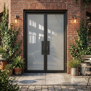 Porte d'entrée double en fer forgé de qualité supérieure KHP, design victorien luxueux, galvanisée, résistante à la rouille, fabriquée au Vietnam - Product Image 6