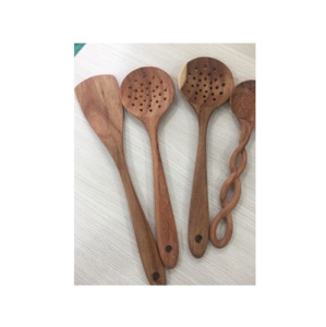 Utensilios de Madera Oscura Hechos a Mano en Vietnam, Tenedores y Cucharas para Pasta, Frutas, Ensaladas y Fideos, para Uso en el Hogar, Fiestas o Restaurantes - Product Image 3