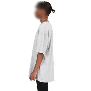 T-shirts à épaules tombantes en gros, T-shirt en coton surdimensionné le plus vendu, T-shirt personnalisé de haute qualité avec logo imprimé pour hommes - Product Image 3