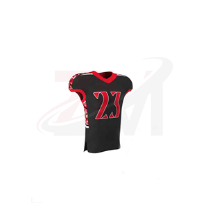 Pantalon de football noir pour homme avec impression par sublimation rouge, design protecteur, taille adulte, matière polyester - Product Image 4