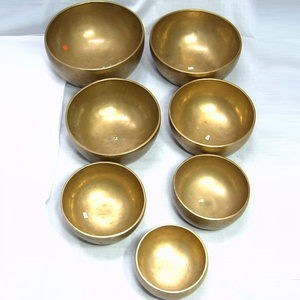 Cuenco Tibetano de Diferentes Tamaños, Estilo Dorado, Fácil de Tocar, Sonido para Yoga, Diseño de Mantra, Meditación, Sonido Curativo, Regalo - Product Image 1
