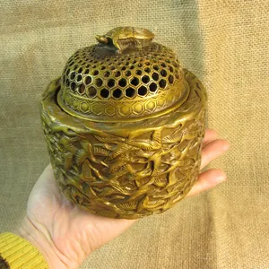 Premium Lifestyle Religious Eco-Friendly Metal <b>Incense</b> Burner for <b>Oud</b> Wood Offering Balanced Fragrance Release and Visual Charm - Product Image 2