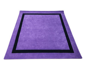 Fast Shipping <b>Purple</b> and Black Handmade Abstract Area Rugs New Zealand Wool Large Carpets Living Room Center Anti-slip Area Rugs - Product Image 5