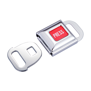 Safety Belt Buckle S50C Carbon Steel <b>Press</b> <b>Button</b> Release for Pet Harness 38mm Webbing Tensile Strength 2000kg ISO 9001 - Product Image 1