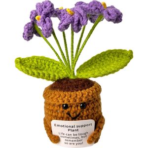 Fiori di Peluche all'Uncinetto Ispirazionali e Positivi, Piante Decorative Chic - Product Image 1
