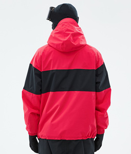 Veste de ski et snowboard personnalisée rouge et noire 2026, imperméable, coupe-vent, isolée, pour homme et femme, fournisseur d'usine - Product Image 2