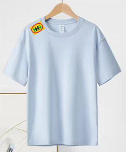 T-shirts pour hommes confortables et respirants, grandes tailles, faible MOQ, élégants et tendance, avec logo personnalisé imprimé, vêtements décontractés, couleur unie, 100% coton - Product Image 4