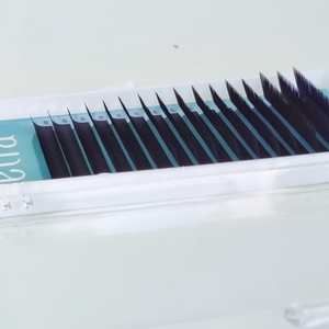 Etiqueta privada Extensiones de pestañas mate suave de 0,15mm de espesor L + LC + LD + M Curl Lash Trays Fabricante de pestañas - Product Image 4