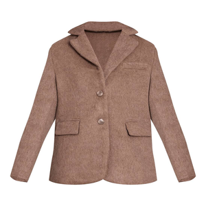 Nouveautés – Manteaux longs unisexes en mélange de laine à double boutonnage avec logo personnalisé, couleur unie, décontractés et élégants, vente en gros - Product Image 4
