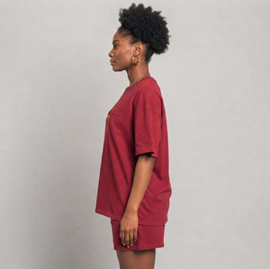 Summer Casual wear 100% Cotton <b>women</b> <b>short</b> <b>set</b> custom Embroidery Logo 2 tone streetwear comfortable hip hop ladies 2 piece <b>set</b> - Product Image 2