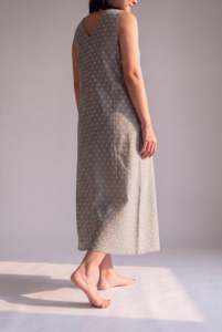 <b>Women</b>’s Handblock Print Maternity <b>Kaftan</b> <b>Dress</b> Loose Fit Nursing Friendly <b>Dress</b> Sleeveless Comfy <b>Dress</b> - Product Image 4