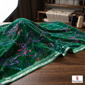 Premium Multicolor Foil Velvet Printed Fabric for Dresses Apparel Fashion Wear Home Decor Custom OEM - Product Image 5