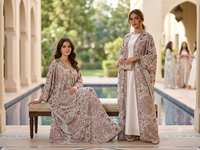 Base en coton naturel tricoté, brodé, motif mandala circulaire à sequins, pour veste ethnique femme, lehenga de mariée, abaya