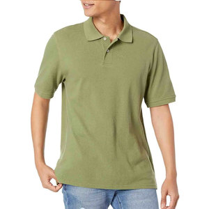 Polos de Trabajo de Alta Calidad para Hombre, 100% Algodón, Uniformes con Logotipo Personalizado, Bordado e Impresión, Polo de Golf Corto, Sólido y Personalizable - Product Image 1