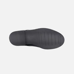 Zapatos formales sin cordones para hombre, parte superior de cuero vacuno CP Crust, charol de vacuno y nobuk de vacuno, suela exterior de goma hecha a mano, puntera cerrada, antideslizantes, para oficina. - Product Image 5