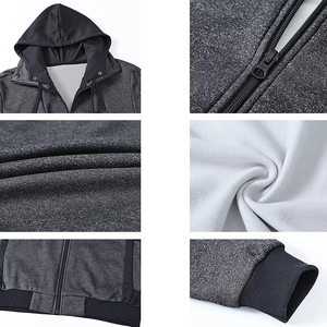 Sudadera con Capucha para Hombre, Servicio OEM, Algodón y Felpa, Estilo Simple, Gruesa, para Invierno, Uso Diario Informal, Fabricante - Product Image 5